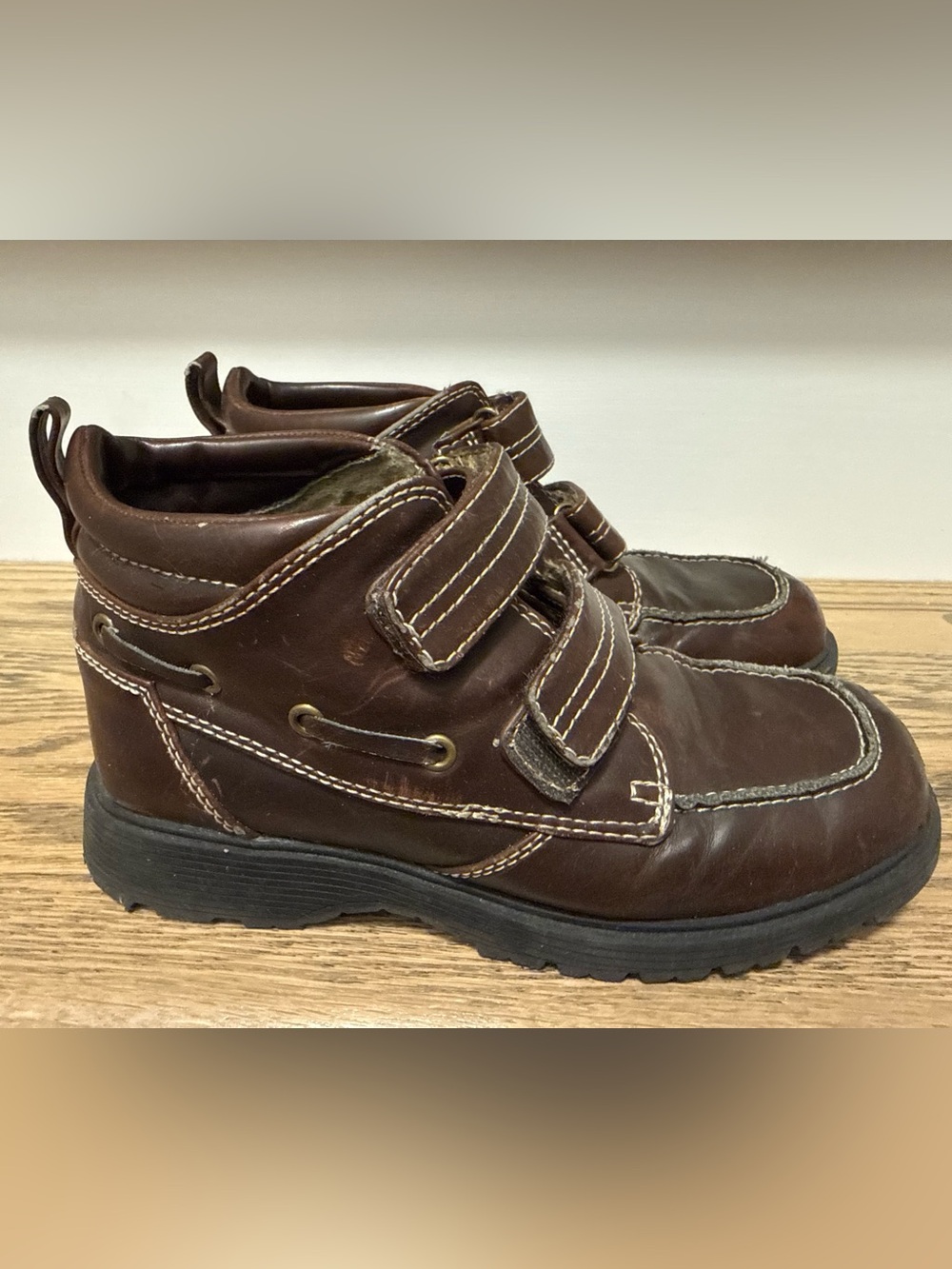 The Children’s Place Brown Velcro Ankle Boots Size 2